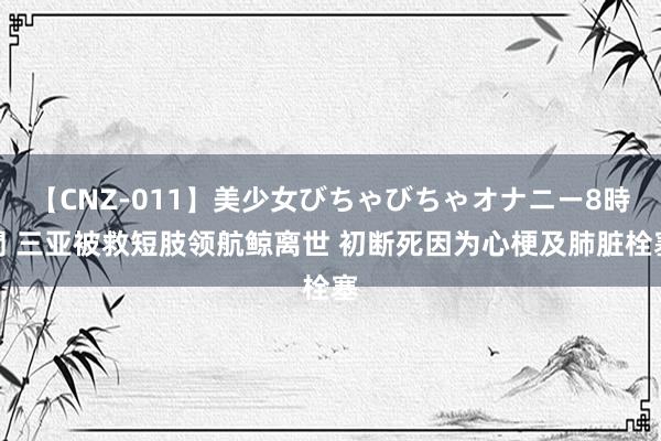 【CNZ-011】美少女びちゃびちゃオナニー8時間 三亚被救短肢领航鲸离世 初断死因为心梗及肺脏栓塞